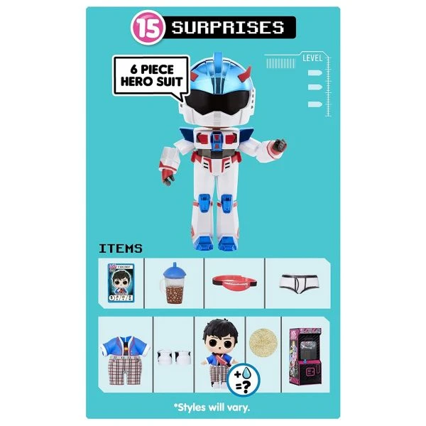 MGA 569374E7C - L.O.L. Boys Arcade Heroes - Action Figure Doll Puppe 15 Surprise – Bild 3