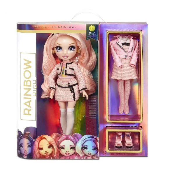 MGA 570738EUC - Rainbow High - Bella Parker, Fashion Doll Pink