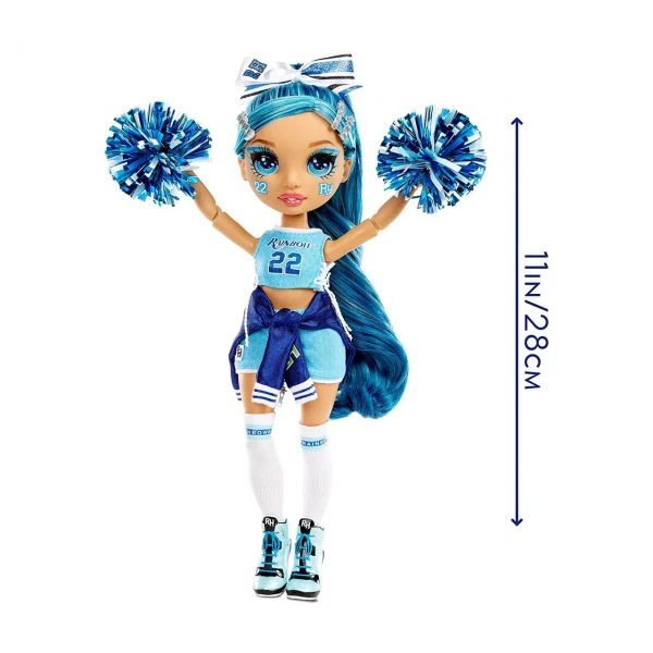 MGA 572077EUC - RAINBOW HIGH CHEER - Skyler Bradshaw, Cheerleader Blau – Bild 3