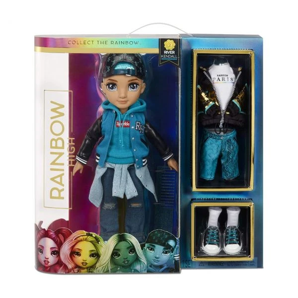 MGA 572145EUC - Rainbow High - River Kendall, Teal Boy