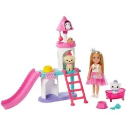 MATTEL GML73 - Barbie - Prinzessinnen Abenteuer Chelsea Haustier-Schloss