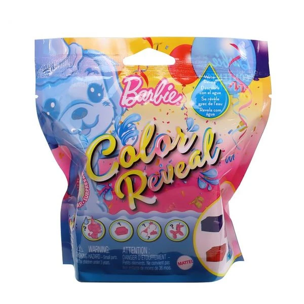 MATTEL GTT13 - Barbie Color Reveal - Tiere Party Serie, 1 Stk., Zufällige Auswahl