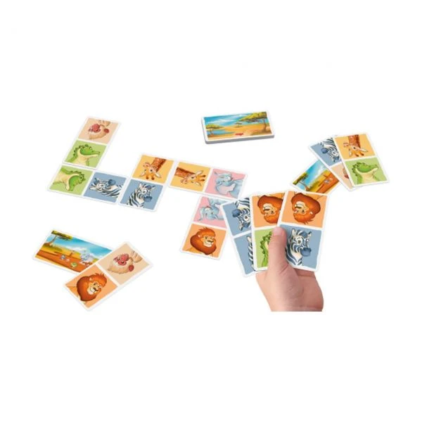 HABA 306100 - Kartenspiel - Domino Junior, Safari – Bild 2