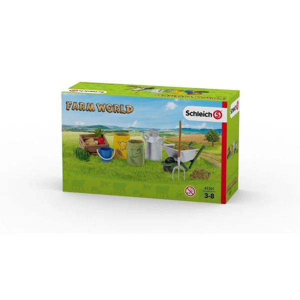 SCHLEICH 42301 - Farm World - Fütterung Der Bauernhoftiere