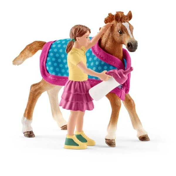 SCHLEICH 42361 - Horse Club - Fohlen Mit Decke