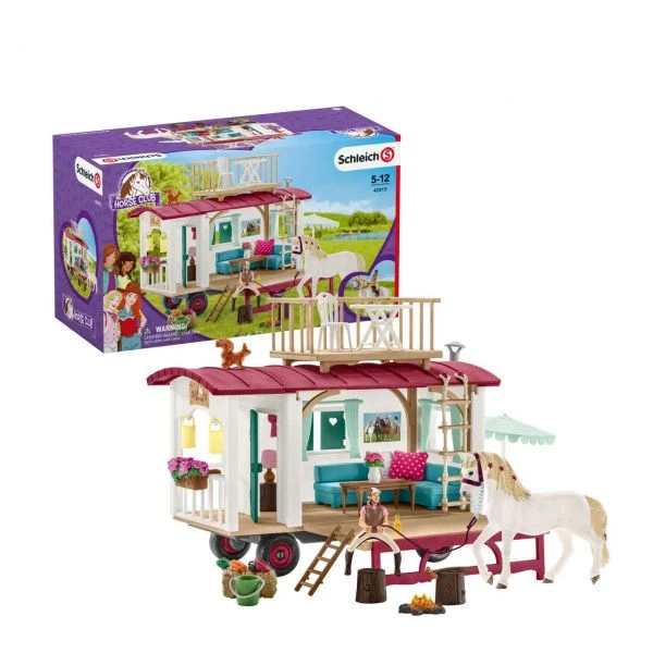 SCHLEICH 42415 - Horse Club - Wohnwagen Für Geheime Clubtreffen
