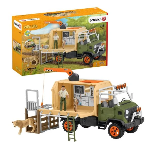 SCHLEICH 42475 - Wild Life - Großer Truck Tierrettung – Bild 2