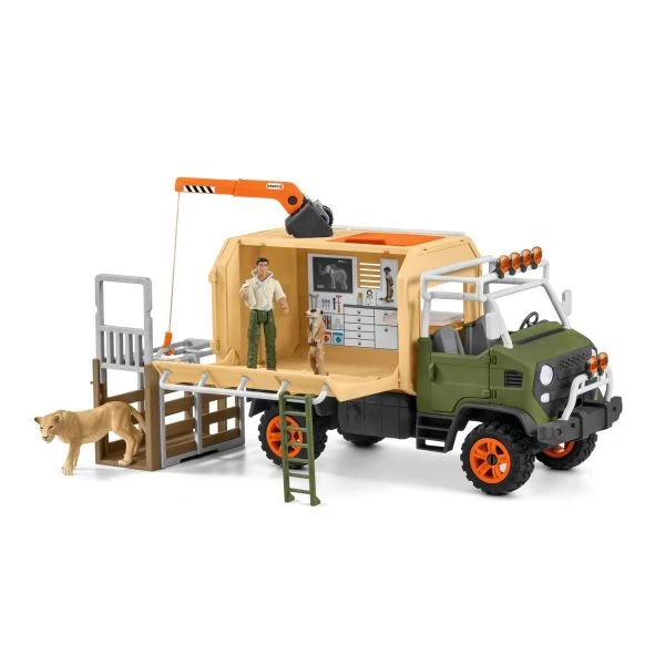 SCHLEICH 42475 - Wild Life - Großer Truck Tierrettung – Bild 3