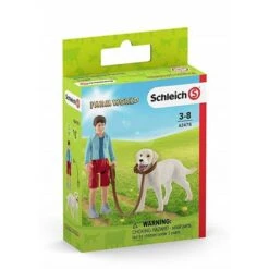 SCHLEICH 42478 - Farm World - Spaziergang Mit Labrador Retriever