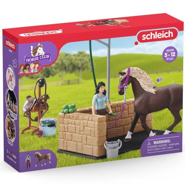 SCHLEICH 42438 - Horse Club - Waschplatz Mit Horse Club Emily & Luna