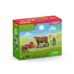 SCHLEICH 42529 - Farm World - Kuh Waschstation