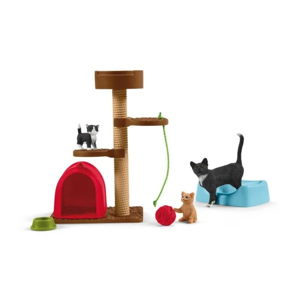 SCHLEICH 42501 - Farm World - Spielspaß Für Niedliche Katzen – Bild 2