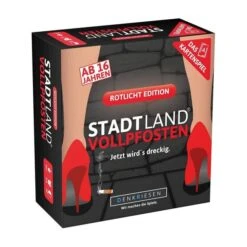 DENKRIESEN SL3009 - Kartenspiel - Stadt Land VOLLPFOSTEN - Rotlicht Edition