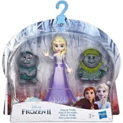 HASBRO E7078 - Disney Frozen II - Kleine Puppe Mit Freund, ELSA & TROLLS