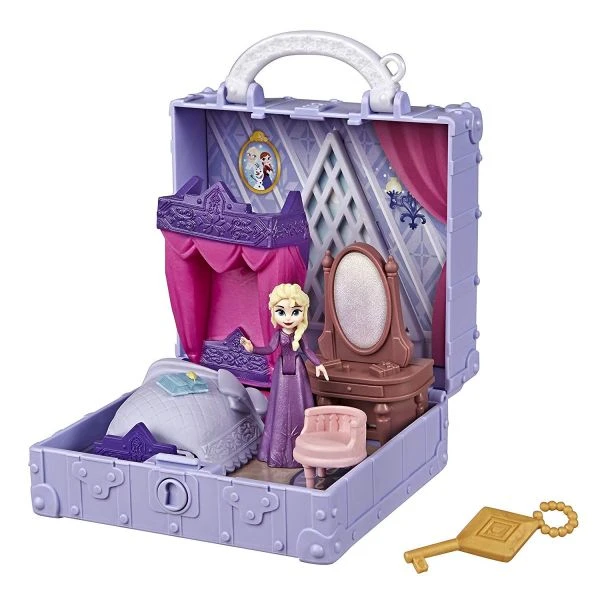 HASBRO E6859 - Disney Frozen II - Pop-Up Abenteuer Koffer Set, ELSA'S ZIMMER – Bild 2