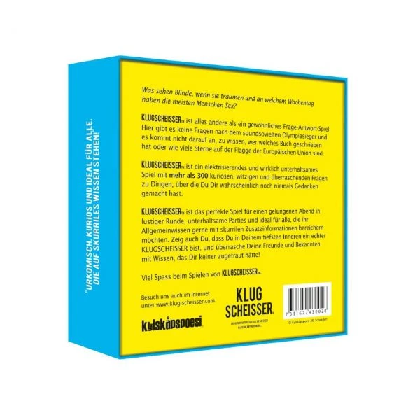 KYLSKAPSPOESI 44001 - Kartenspiel - Klugscheisser, Auf Fast Alles Eine Antwort – Bild 2