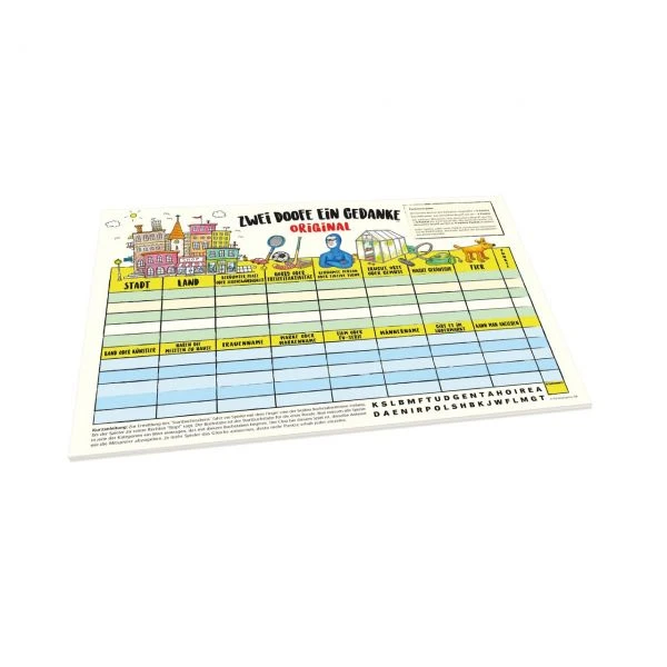 KYLSKAPSPOESI 43029 - Kartenspiel - Spielblock, Zwei Doofe Ein Gedanke Original – Bild 3