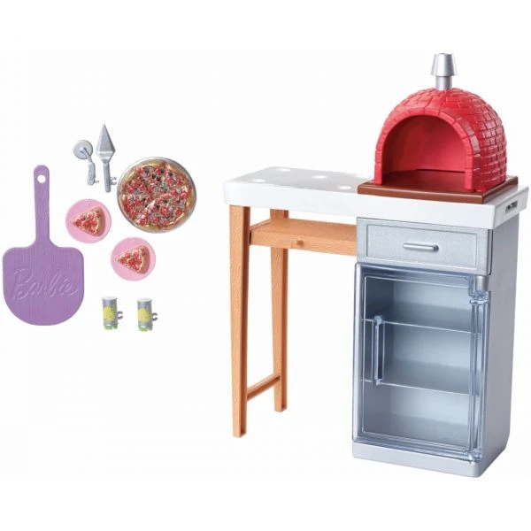 MATTEL FXG39 - Barbie - Möbel-Spielset Outdoor Mit Steinpizzaofen – Bild 2