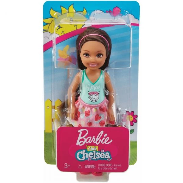 MATTEL FXG79 - Barbie - Chelsea Puppe (brünett) Mit ”Fierce” Top