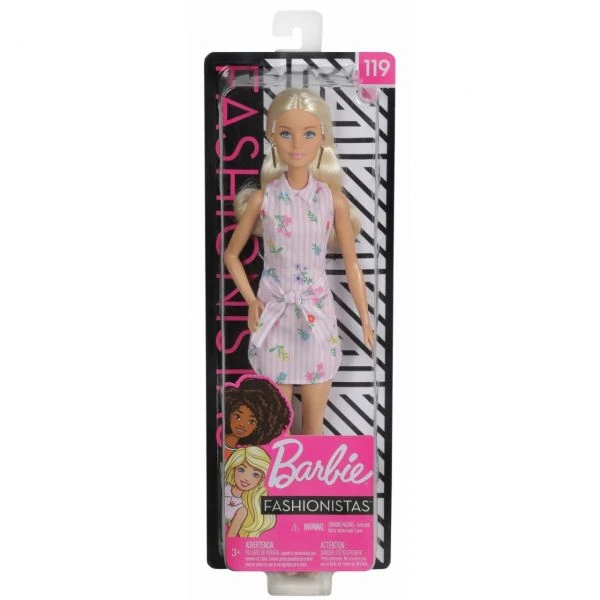 MATTEL FXL52 - Barbie - Fashionistas Puppe Im Blumenkleid & Cowboystiefeln
