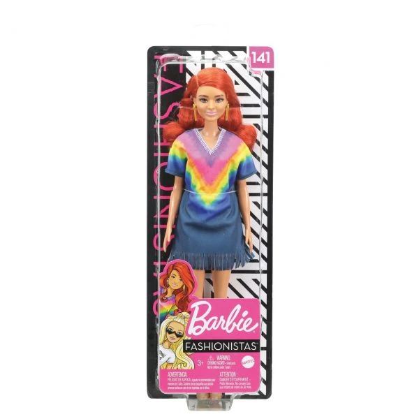 MATTEL GHW55 - Barbie - Fashionistas Puppe (rothaarig) Mit Jeanskleid – Bild 2