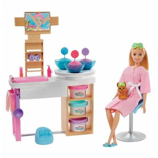 MATTEL GJR84 - Barbie - Wellness Gesichtsmasken Spielset Und Puppe – Bild 2