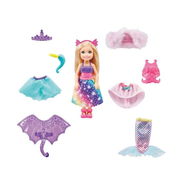 MATTEL GTF40 - Barbie Dreamtopia - Chelsea, 3-in 1 Fantasie Puppe – Bild 2