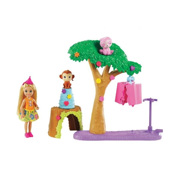 MATTEL GTM84 - Barbie - Dschungelabenteuer Chelsea Puppe The Lost Birthday Pinataspaß – Bild 2
