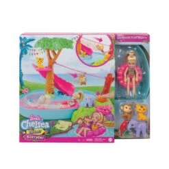 MATTEL GTM85 - Barbie - Dschungelabenteuer Chelsea Puppe The Lost Birthday Fluss Spielset