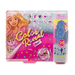 MATTEL GVX93 - Barbie Color Reveal - Fantasy Fashion Meerjungfrau, Puppe & Haustier