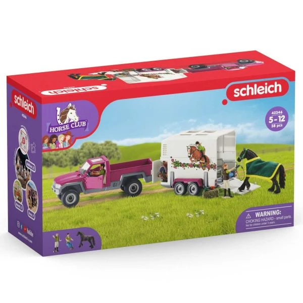 SCHLEICH 42346 - Horse Club - Pick Up Mit Pferdeanhänger