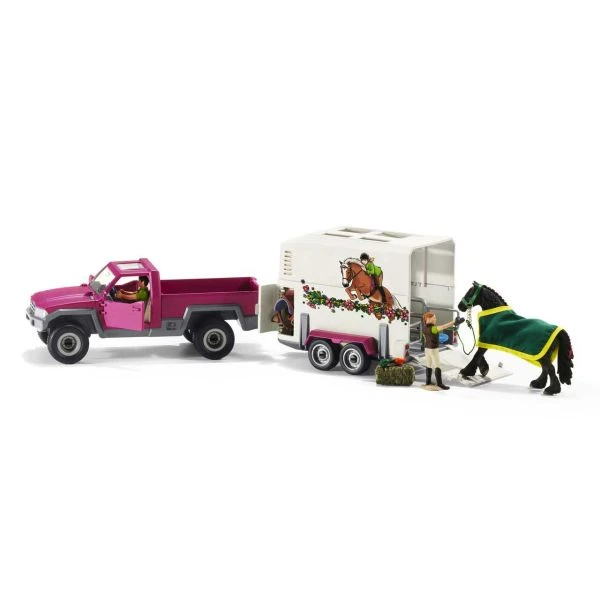 SCHLEICH 42346 - Horse Club - Pick Up Mit Pferdeanhänger – Bild 2